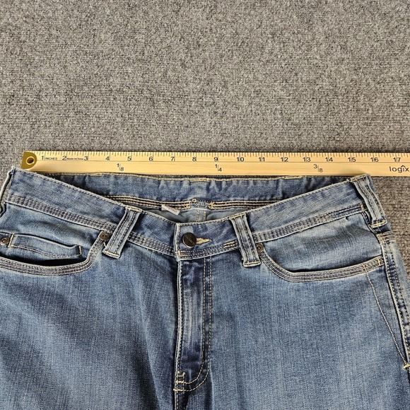 Carhartt Women's Size 10 Regular Bootcut Jeans Light Wash Stretch Denim - Picture 10 of 10